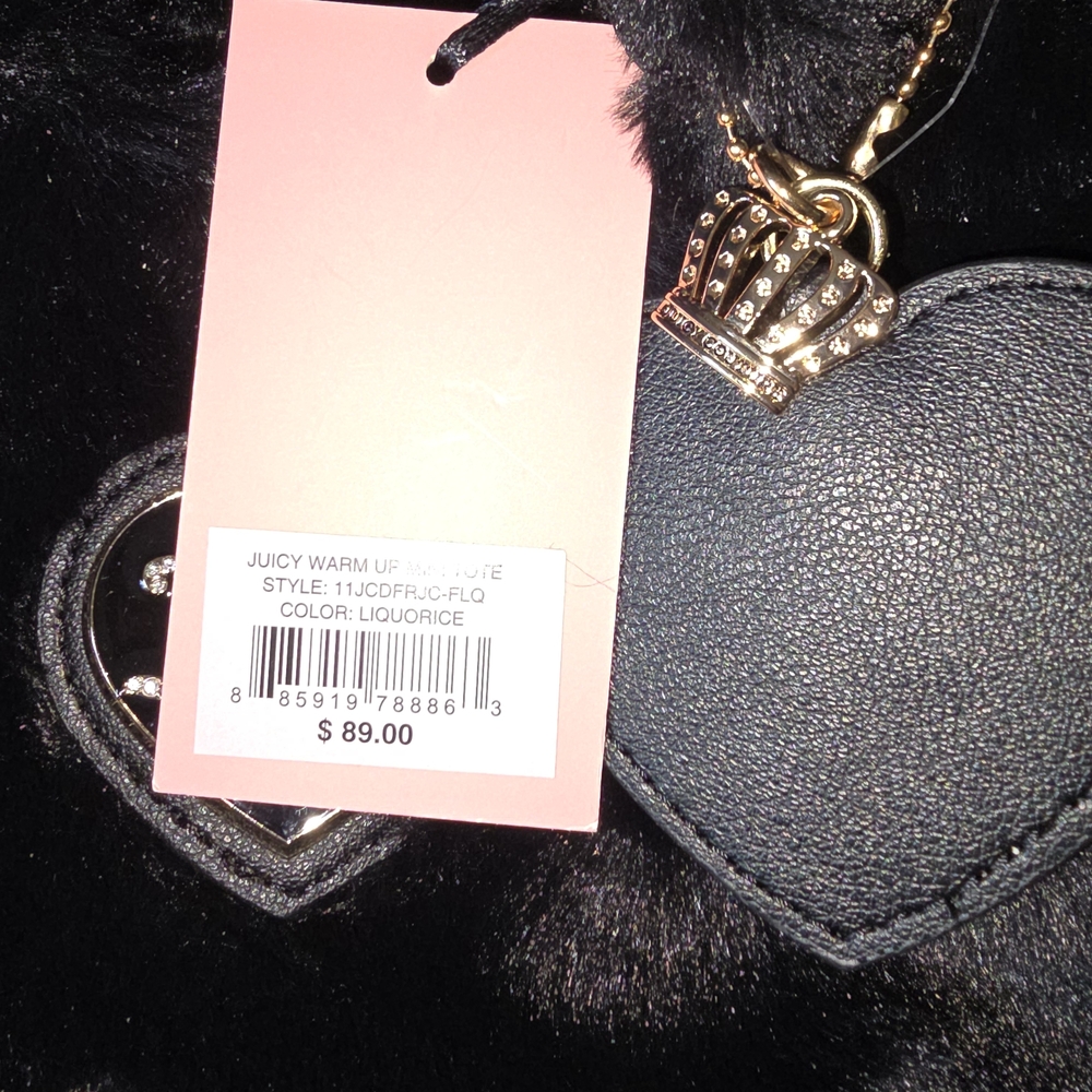 Juicy Couture Warm Up Fur Mini Tote - Picture 6 of 8